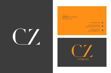 CZ harf Logo kartvizit