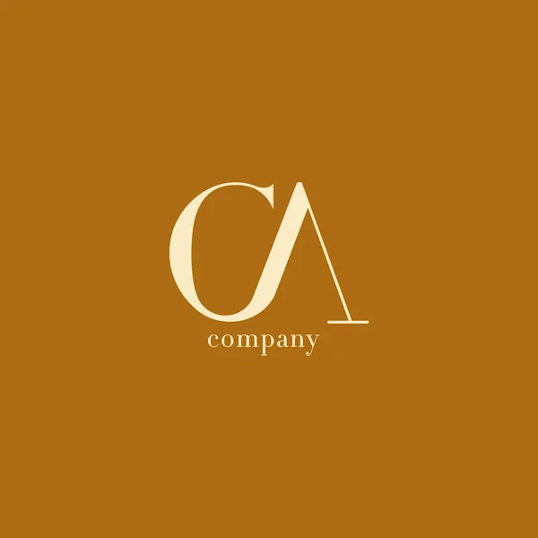 Логотип CA Letters Business Company — стоковый вектор