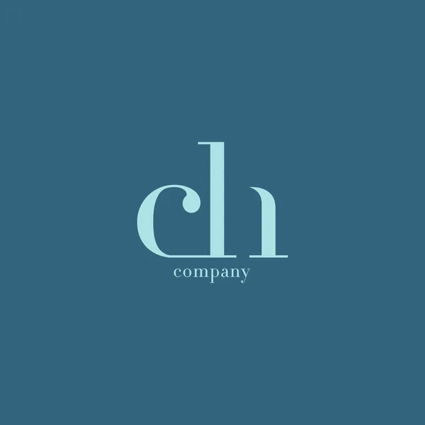 CH Logo aziendale delle lettere — Vettoriale Stock