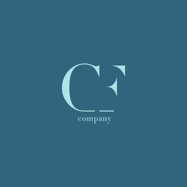 CF Letters Business Company Logo — Stock Vector