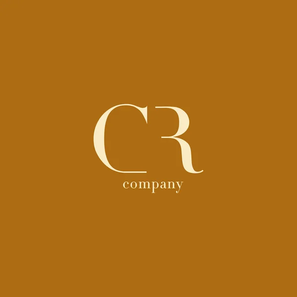 CR Letters bedrijf Logo — Stockvector