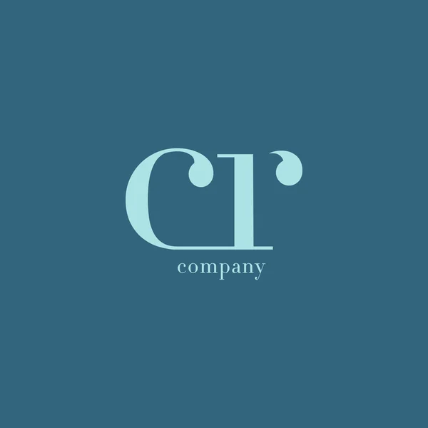 Cr 文字ビジネス会社のロゴ — ストックベクタ