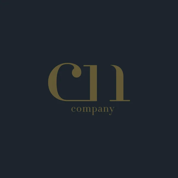 Логотип CN Letters Business Company — стоковый вектор