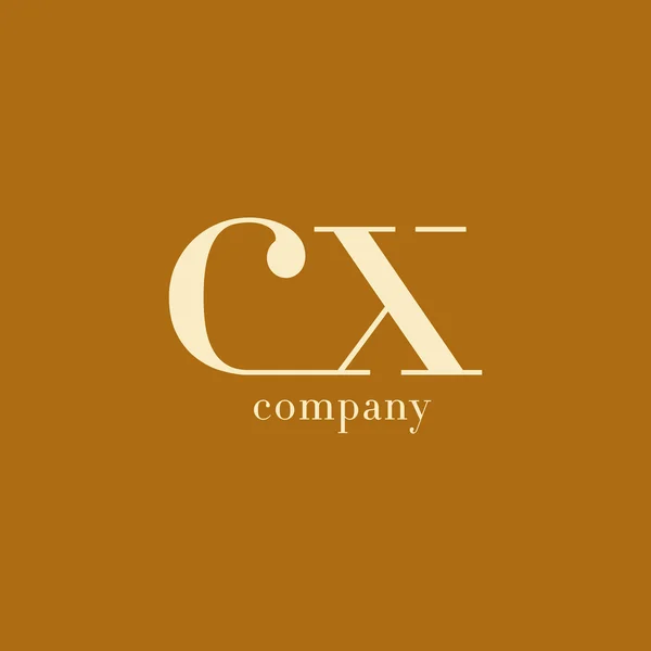 Логотип CX Letters Business Company — стоковый вектор