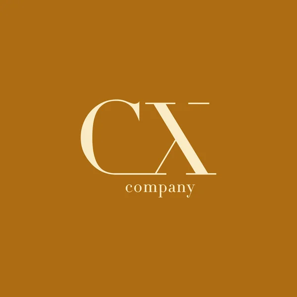 CX harfler iş şirket logosu — Stok Vektör