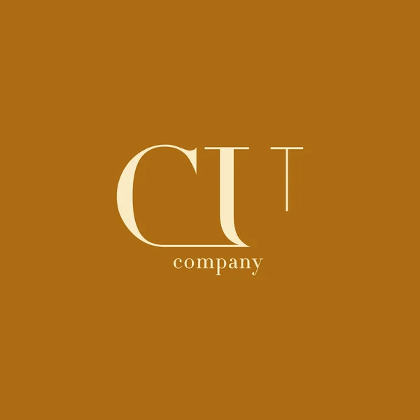 Cartas de la CU Empresa Logo — Vector de stock