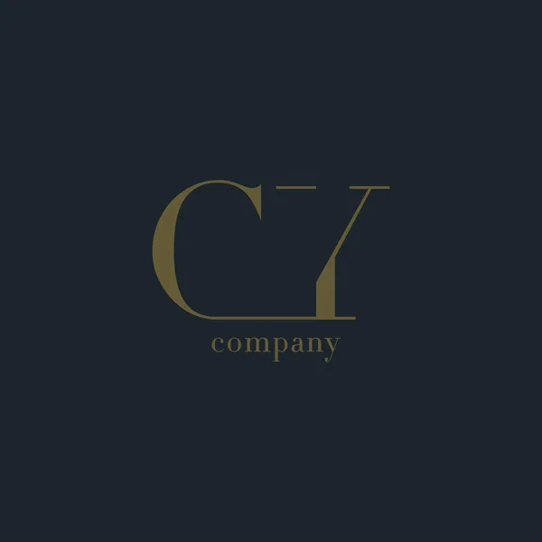 Logo společnosti CY obchodních dopisů — Stockový vektor