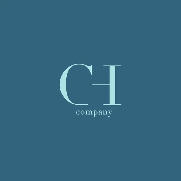 CH bokstäver Business företagets logotyp — Stock vektor