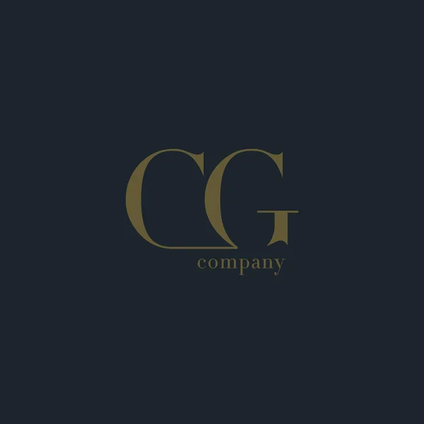 CG harfler iş şirket logosu — Stok Vektör