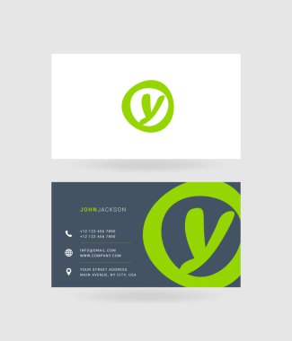 Kartvizit Y harfi logosu