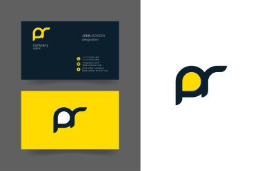 PR harf Logo kartvizit