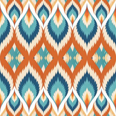 Etnik boho kusursuz desen. kabile süsü. arka plan tekrarlanıyor. tekstil uyumluluğu.