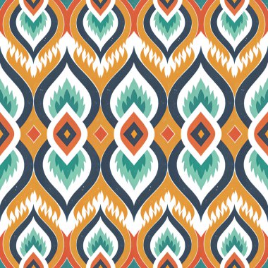 Renkli süsleme ile soyut seamless modeli