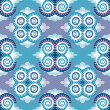 Kusursuz çiçek deseni. Vektör illüstrasyonu