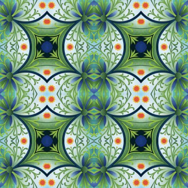 vektörsüz mandalas deseni, çiçekler, yapraklar ve yapraklar.