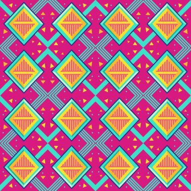 Kusursuz süslemeli soyut geometrik desen