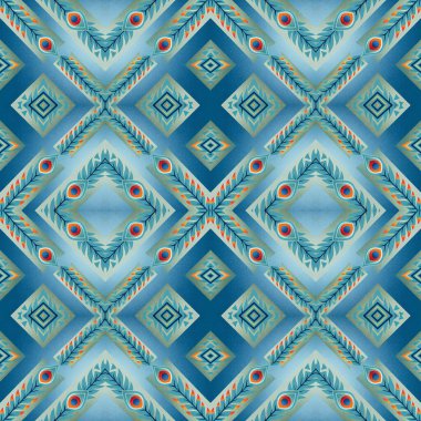 geometrik öğelerle Dikişsiz soyut desen