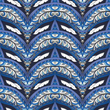 Dekoratif elementlerin vektörsüz deseni.