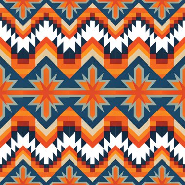 Etnik çiçek seamless modeli. Soyut dekoratif desen