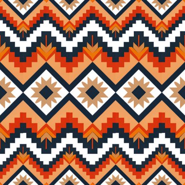 Geometrik süslemeli kusursuz desen. vektör illüstrasyonu.