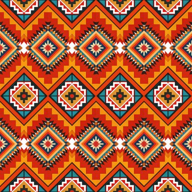 Etnik süslemeli kusursuz desen