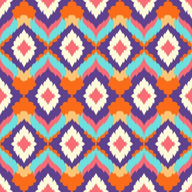 Etnik geometrik şekilli kusursuz desen. vektör illüstrasyonu.