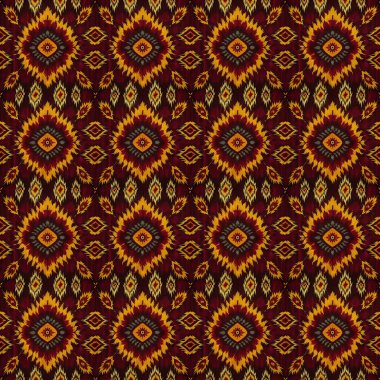 Renkli şekilli, pürüzsüz etnik desen, vektör çizimi
