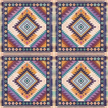 Soyut süs deseninde, etnik, pürüzsüz desenler