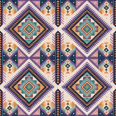 Aztek şekilli vektörsüz geometrik desen.