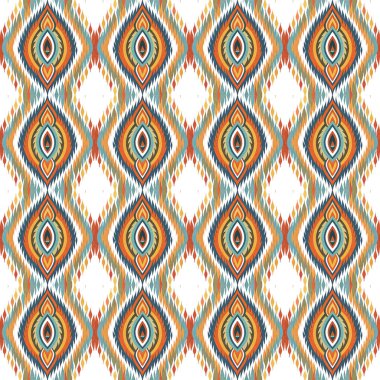 Soyut etnik otantik simetrik desen süs dekoratif Kaleidoscope hareketi geometrik daire ve yıldız şekli