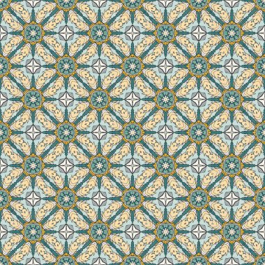 Kusursuz desen. Baskı ve kumaş için geometrik desen. kaleydoskop dokusu