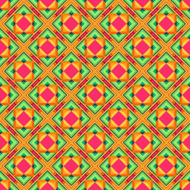 Vektör kusursuz desen. Modern stil dokusu. üçgen elementler tasarımı ile geometrik fayanslar yineleniyor