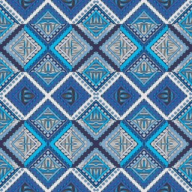 Vektör çizimi. Eşkenarlar ve üçgenlerle geometrik desen.