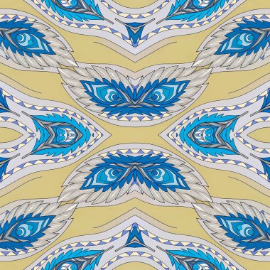 Vektör soyut dikişsiz doku arkaplanı. El çizimi desen.