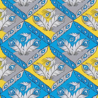 Soyut geometrik şekilli kusursuz desen