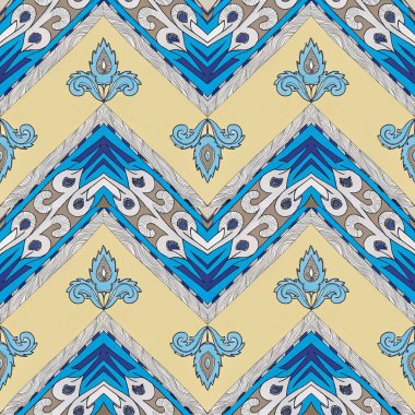 Dekoratif elementlerle kusursuz vektör arkaplanı