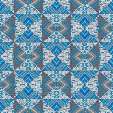 Soyut geometrik şekilli kusursuz desen