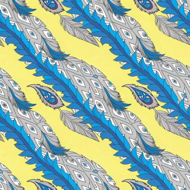 Balık ve deniz elementleriyle kusursuz desen.