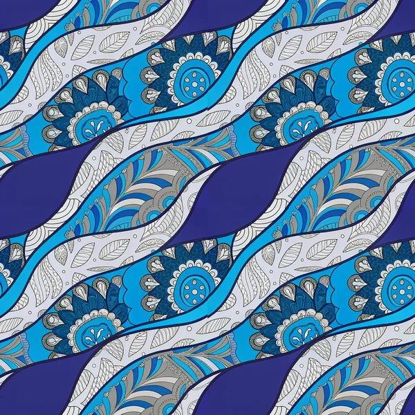 Renkli etnik süslemeli vektör soyut deseni