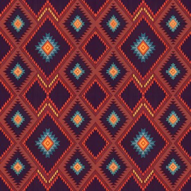 Kusursuz etnik düzen. Vektör illüstrasyonu