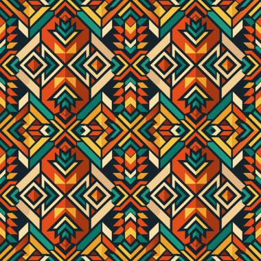 vektör etnik model arkaplan illüstrasyonu