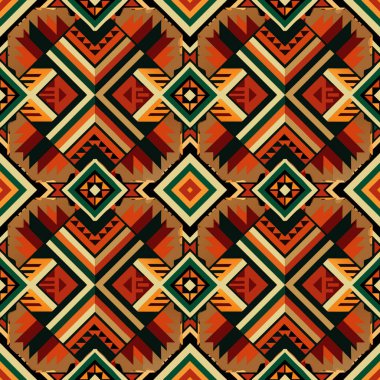 Soyut geometrik şekilli kusursuz desen