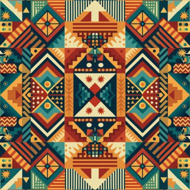 soyut geometrik etnik arkaplan