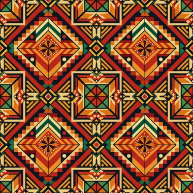 vektör Dikişsiz etnik desen