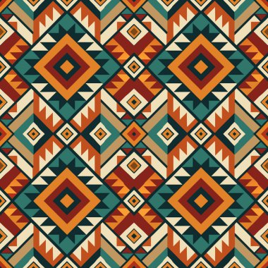 Kusursuz etnik düzen. kabile geometrik vektör arkaplanı