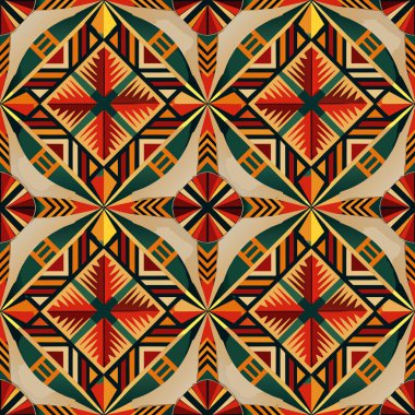 Renkli geometrik şekilli vektörsüz desen. Modern geometrik arka plan. 10 saniye.