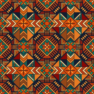 Etnik, pürüzsüz bir model. soyut geometrik desen