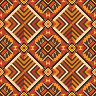 etnik kesintisiz geometrik desen