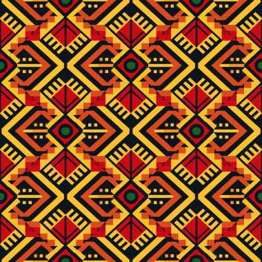etnik seamless modeli. vektör çizim.