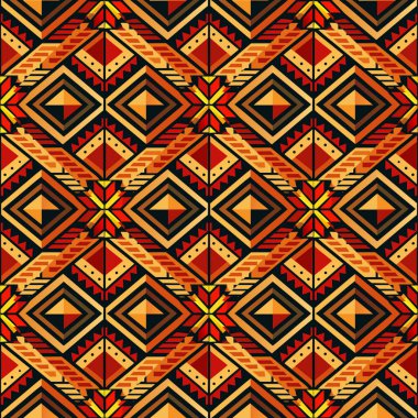 soyut dikişsiz desen, renkli süs, vektör illüstrasyonu